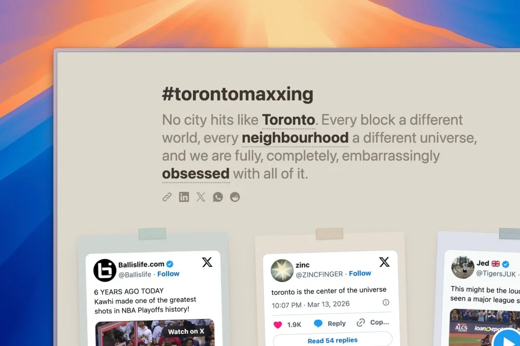 #torontomaxxing screenshot